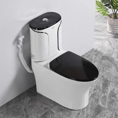 BỒN CẦU LIỀN KHỐI K8007 TRẮNG VIỀN ĐEN