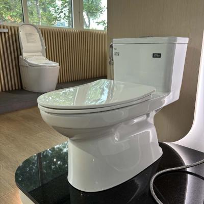 Bồn Cầu INAX AC-969VN-2 (AC969VN-2) 1 Khối Aqua Ceramic Nắp CF-600VS