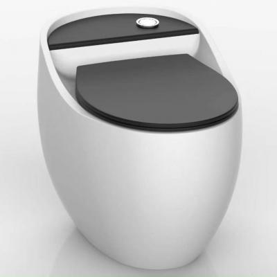 BỒN CẦU QUẢ TRỨNG GB R21 BLACK & WHITE