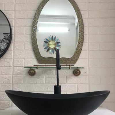 GƯƠNG PHÒNG TẮM ELIP VIỀN VÀNG 700x500