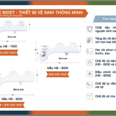 Nắp vệ sinh thông minh cơ HB8000