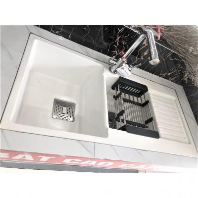 Chậu rửa bát có bàn đá trắng sữa CRBĐ1048T