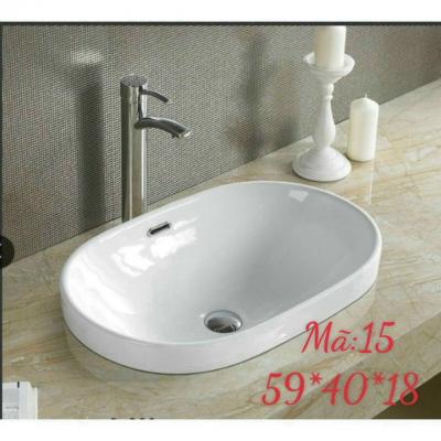 Chậu Elip bán âm bàn đá GRL 15