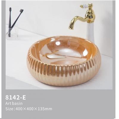 Chậu tròn màu cam GRL 8142E