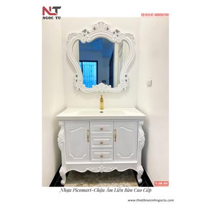 Bộ Tủ Chậu Lavabo Tân Cổ Điển Ngọc Tú CD-10-6 - Sự Tinh Tế Cho Không Gian Hoàng Gia