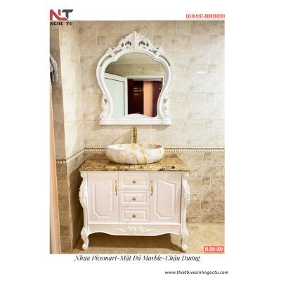 Bộ Tủ Chậu Lavabo Tân Cổ Điển CD-10-9 - Vẻ Đẹp Thanh Lịch, Tinh Tế Cho Không Gian Phòng Tắm