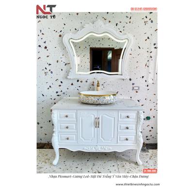 Giới Thiệu Bộ Tủ Chậu Lavabo Tân Cổ Điển Ngọc Tú CD-12-2