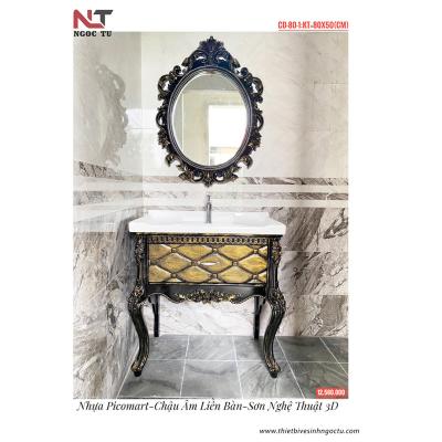 Giới Thiệu Bộ Tủ Chậu Lavabo Tân Cổ Điển Ngọc Tú CD-12-2