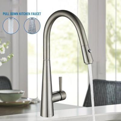 VÒI RỬA BÁT NÓNG LẠNH GRB162 Grey - màu xám (DÂY RÚT)