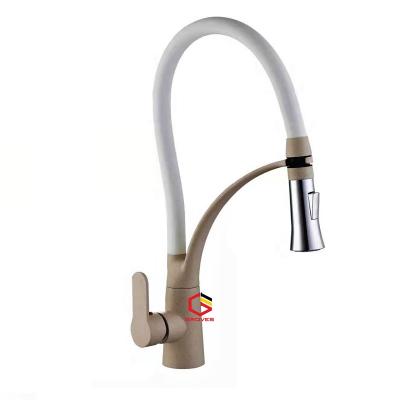 VÒI RỬA BÁT NÓNG LẠNH CẦN MỀM THÂN GIẢ ĐÁ GRB606