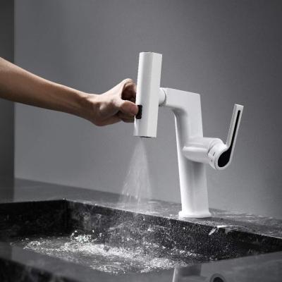 VÒI RỬA BÁT NÓNG LẠNH THÂN THẤP GRB8000T (DÂY RÚT)