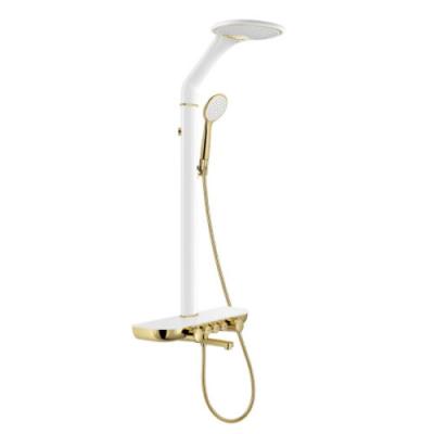 Sen cây đồng mạ crom trắng vàng GROVES GS717 WT