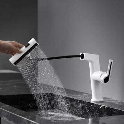 VÒI RỬA BÁT TRẮNG THÂN THẤP 8000T dây rút