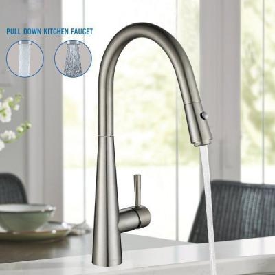 VÒI RỬA BÁT NÓNG LẠNH VRB162 Grey - màu xám (DÂY RÚT)