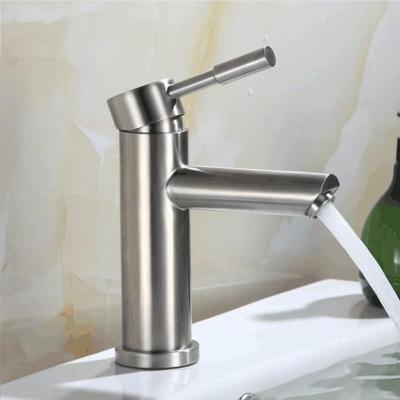 Vòi rửa mặt thân thấp inox 304 SUS304 - GROVES GRV 3041V