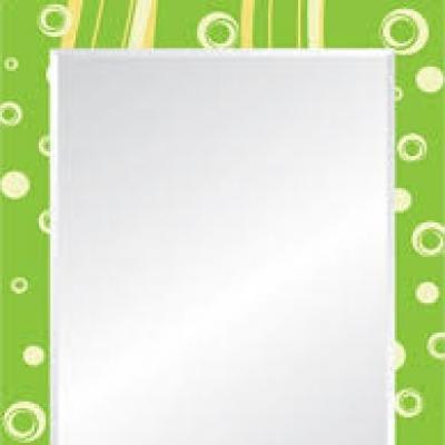 Gương 2 lớp đẹp viền hoa văn
